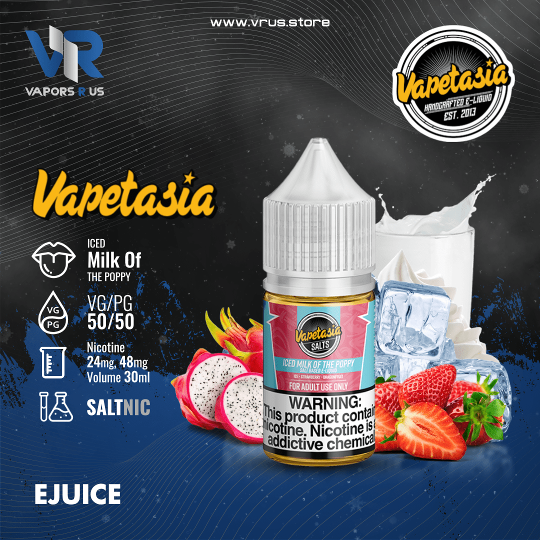 VAPETASIA - Milk Of The Poppy Iced 30ml (SaltNic) | Vapors R Us LLC