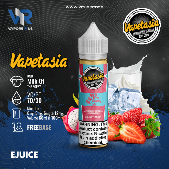 VAPETASIA - Iced Milk of the Poppy 60ml