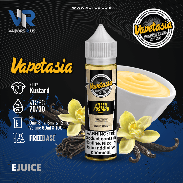 VAPETASIA - Killer Kustard | Vapors R Us LLC