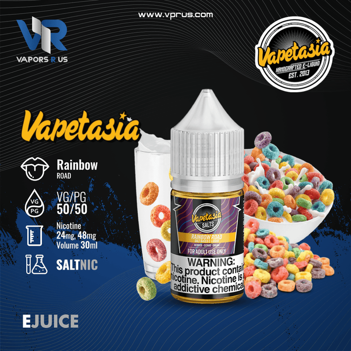 VAPETASIA - Rainbow Road 30ml (SaltNic) | Vapors R Us LLC