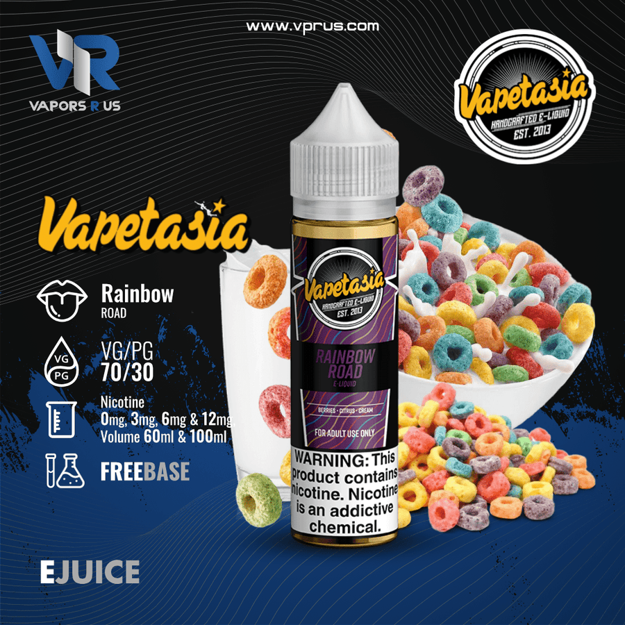 VAPETASIA - Rainbow Road | Vapors R Us LLC