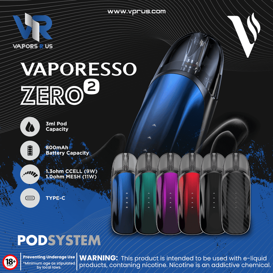 VAPORESSO - ZERO 2 800mAh | Vapors R Us LLC