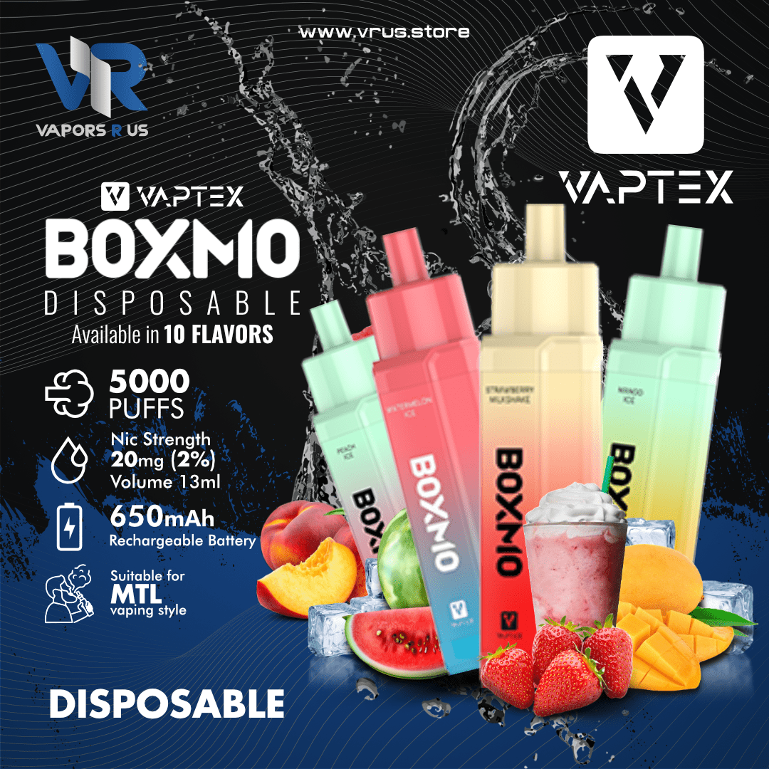 VAPTEX - BOXMO 5000 Puffs Rechargeable Disposable | Vapors R Us LLC