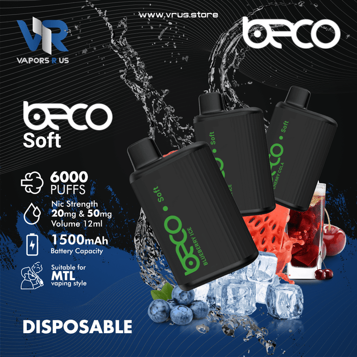 VAPTIO - Beco Soft Disposable | 6000 Puffs | Vapors R Us LLC