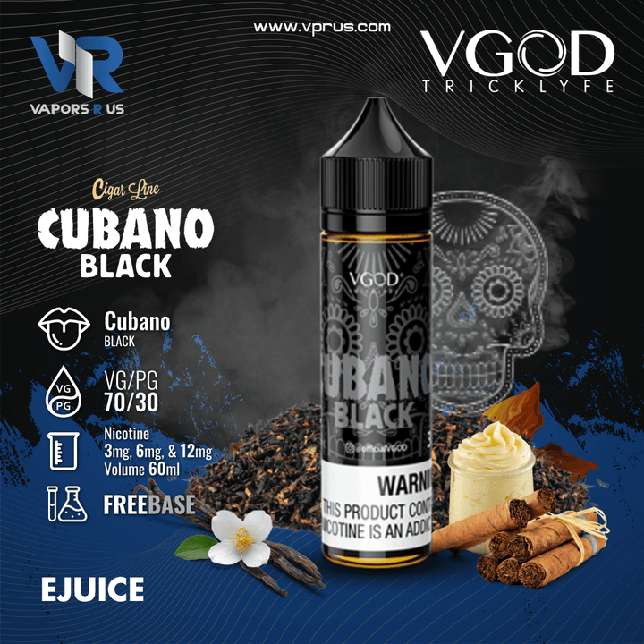 VGOD - Cubano Black 60ml | Vapors R Us LLC