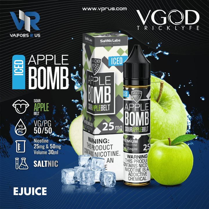 VGOD - Iced Apple Bomb 30ml (SaltNic) | Vapors R Us LLC