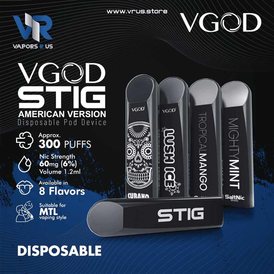 STIG DISPOSABLE POD American Version | Vapors R Us LLC