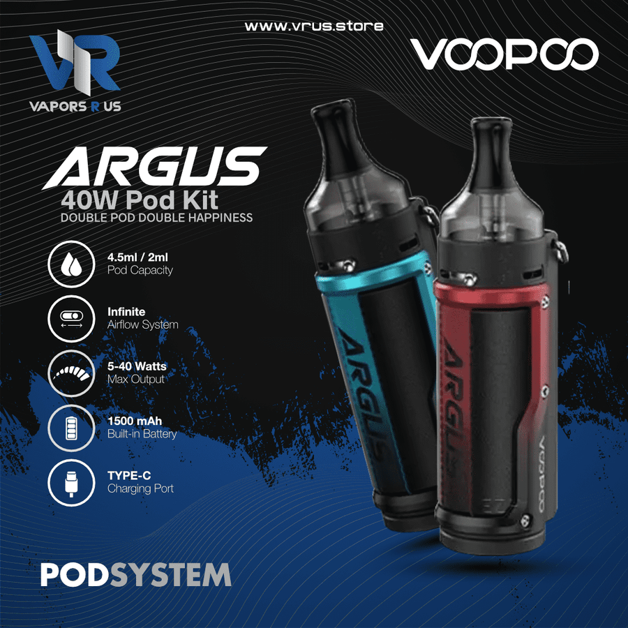 Voopoo Argus Pod System Kit (20W 800mAh) UAE Vapors R Us Voopoo Argus Pod System Kit (20W 800mAh) UAE Vapors R Us