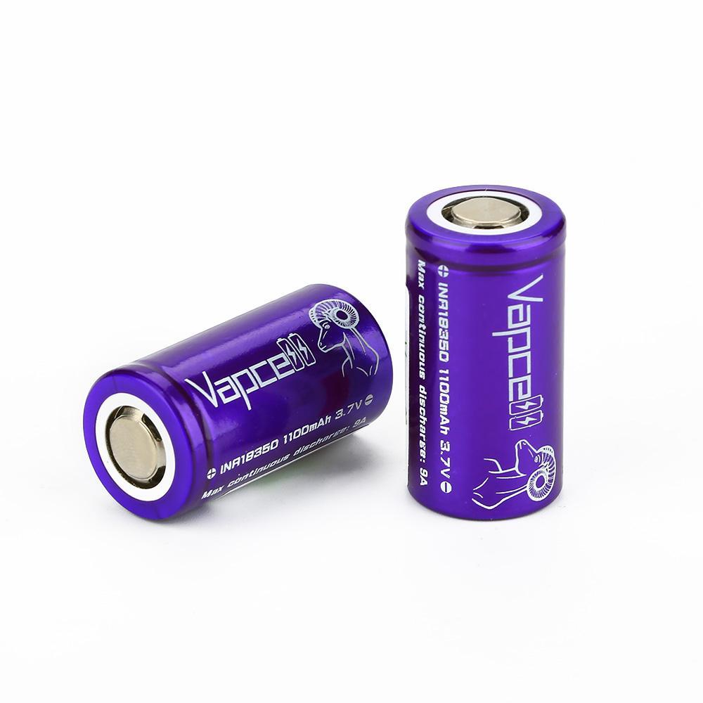 Vapcell 18350 1100mAh 9A Battery (Price Per Battery)