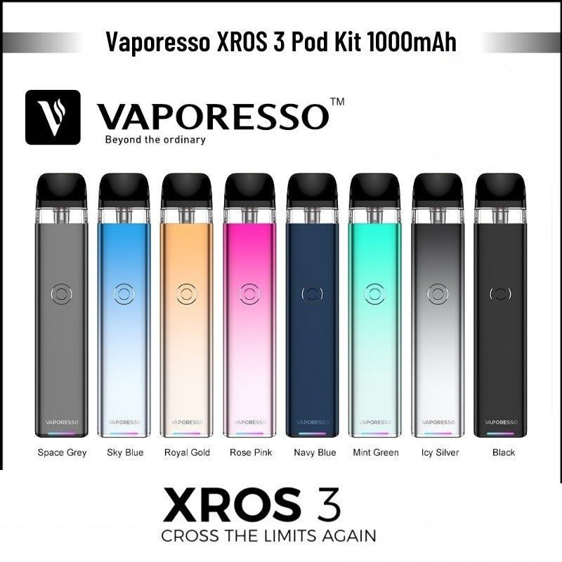 VAPORESSO - XROS 3 16W Pod Kit 1000mAh | Vapors R Us LLC