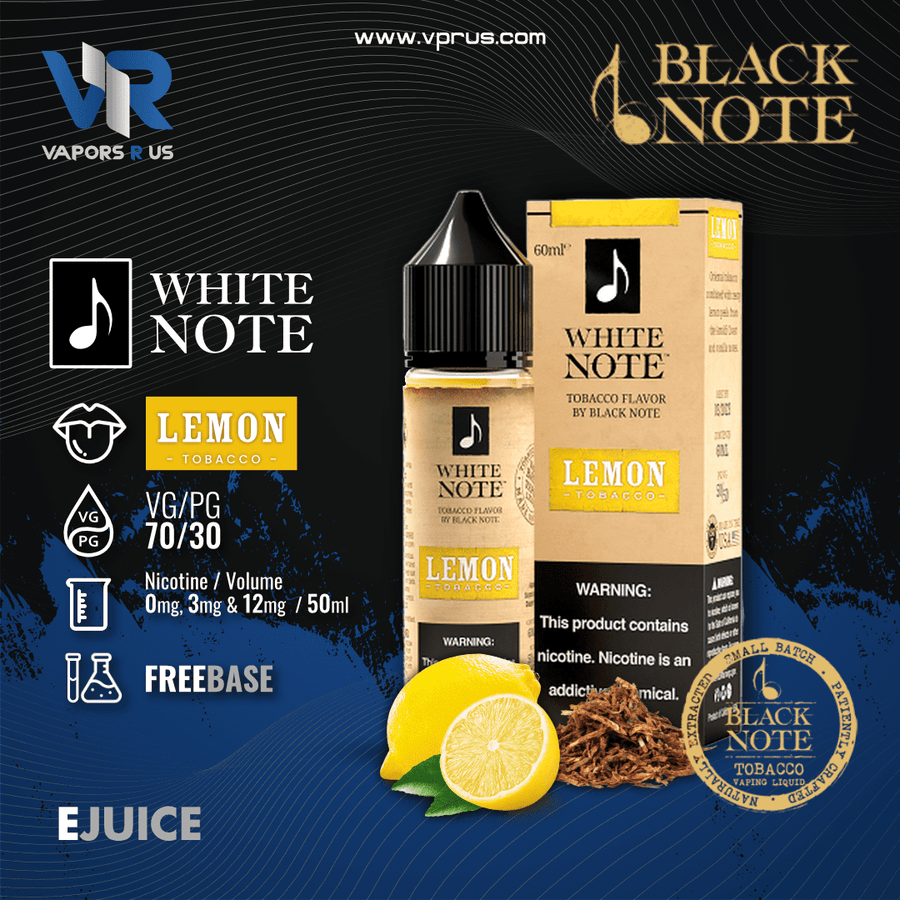 WHITE NOTE - Lemon Tobacco 60ml | Vapors R Us LLC