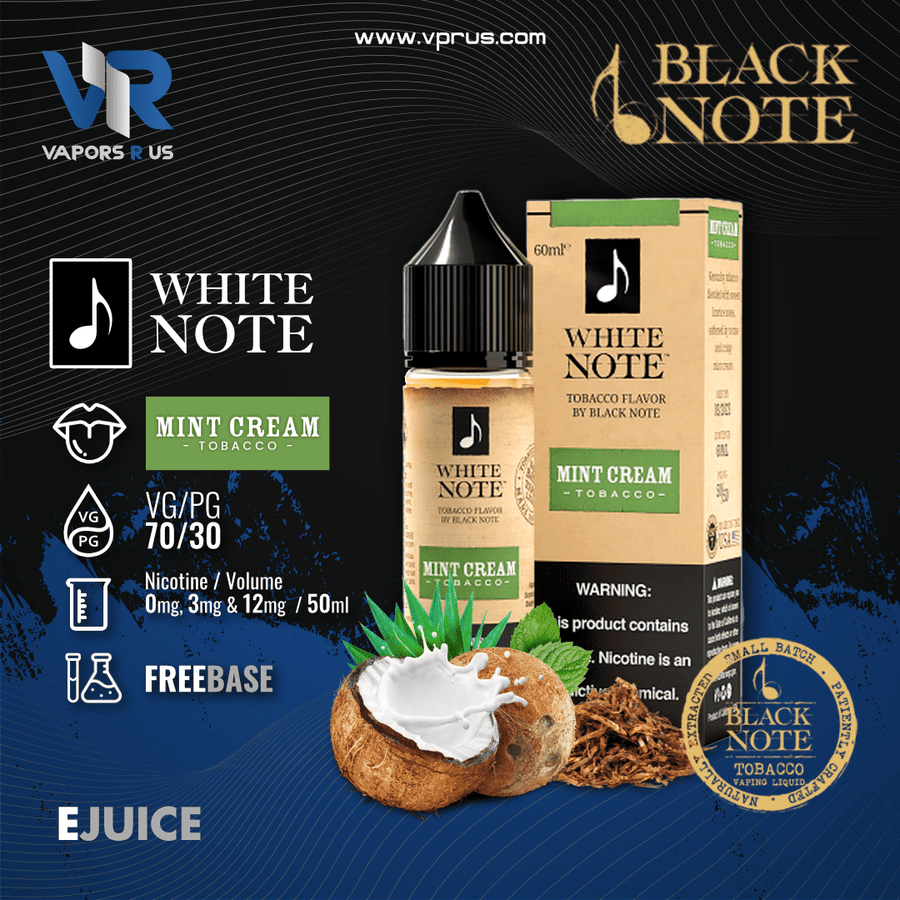 WHITE NOTE - Mint Cream Tobacco 60ml | Vapors R Us LLC