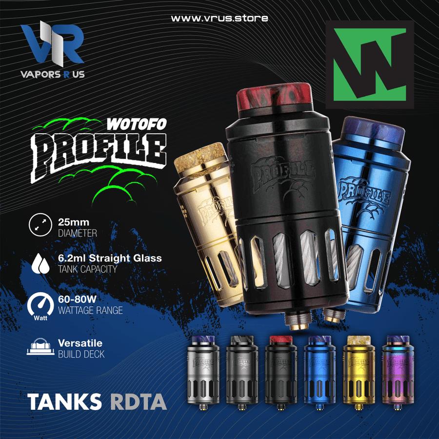 WOTOFO - Profile RDTA 25mm 6.2ml Tank | Vapors R Us LLC