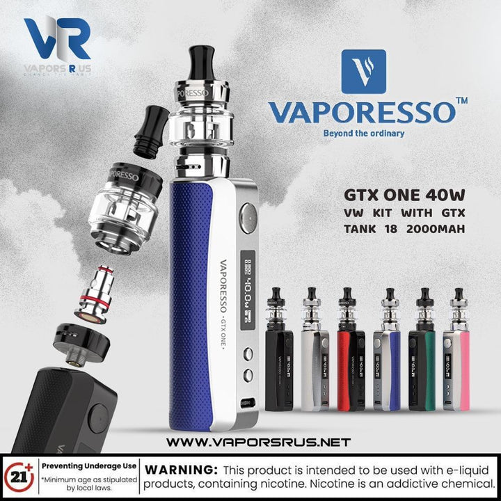 Vaporesso GTX One 40W VW Kit with GTX Tank 18 2000mAh