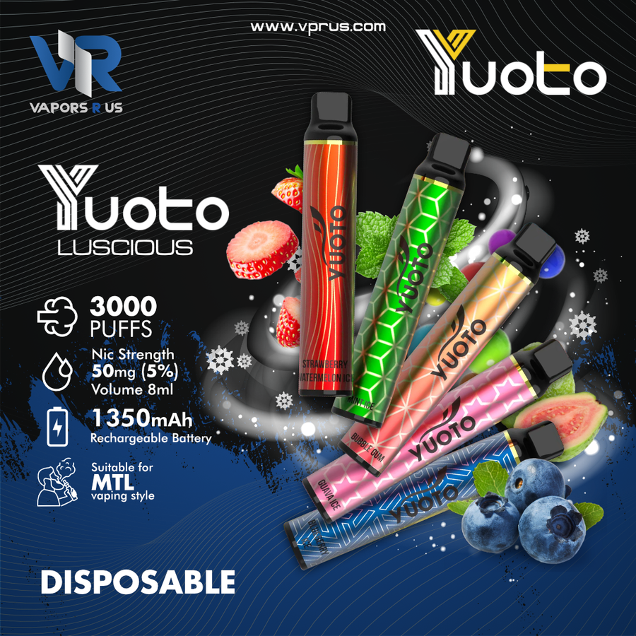 YUOTO - Lucious 3000 Puffs Disposable | Vapors R Us LLC