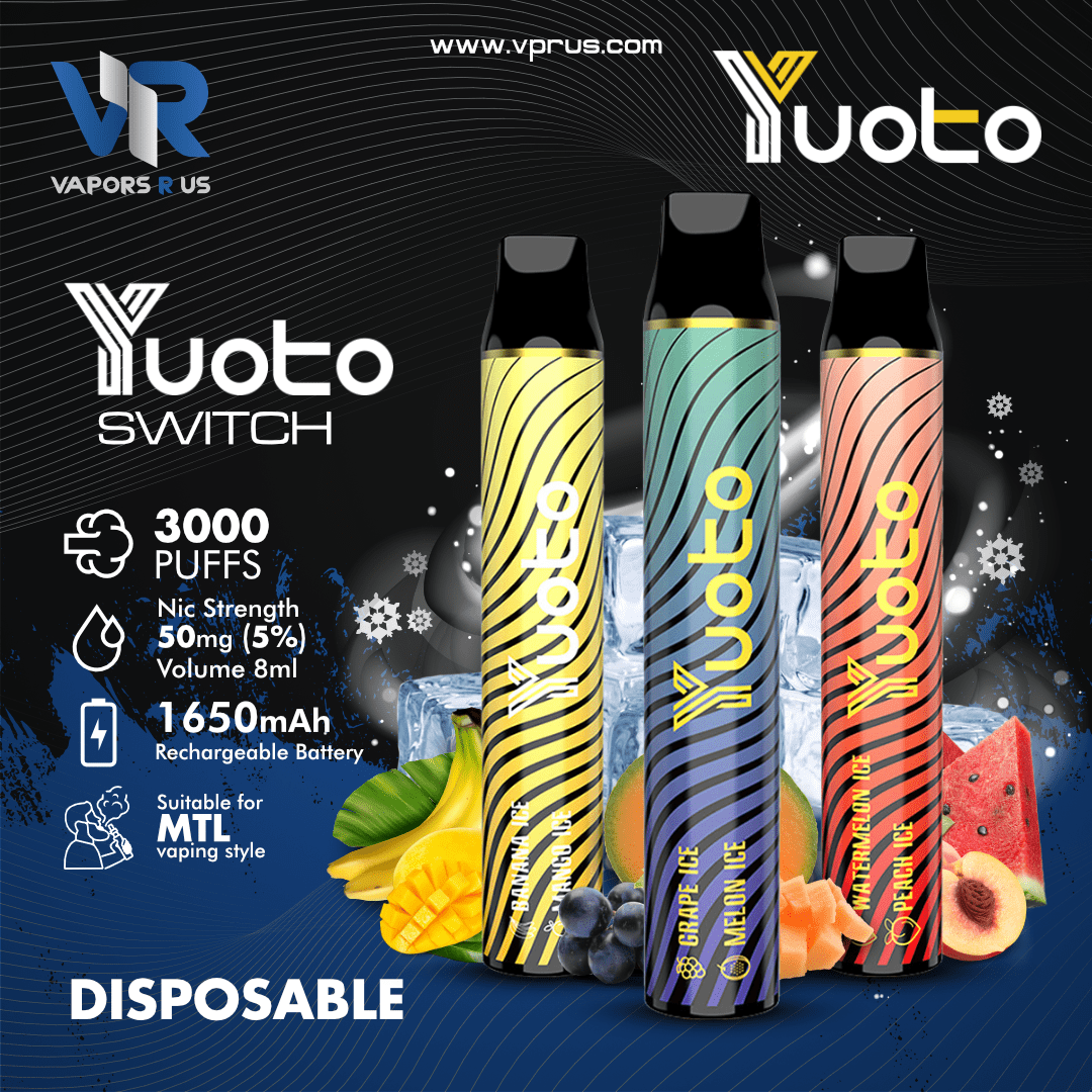 YUOTO - Switch Disposable Vape Device 3000 Puffs 1650mAh | Vapors R Us LLC