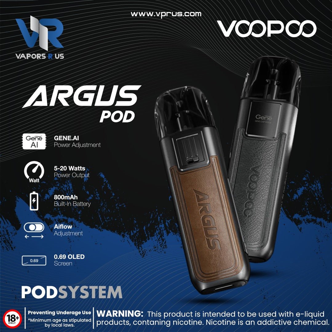 Voopoo Argus Pod System Kit (20W 800mAh) UAE Vapors R Us Voopoo Argus Pod System Kit (20W 800mAh) UAE Vapors R Us