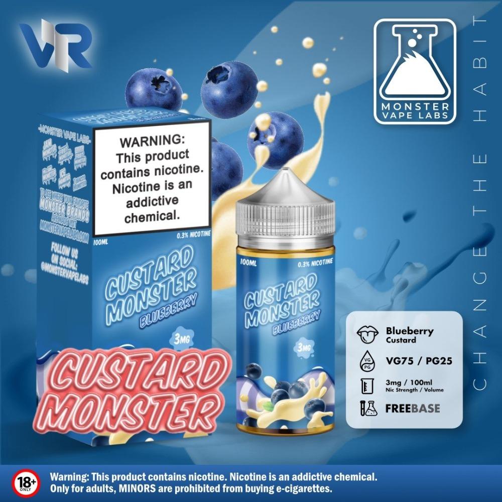 CUSTARD MONSTER - Blueberry 3mg | Vapors R Us LLC