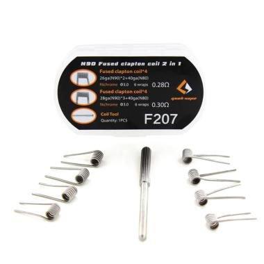 GEEKVAPE - F207 FUSED CLAPTON 2 IN 1 PREBUILT COILS | Vapors R Us LLC