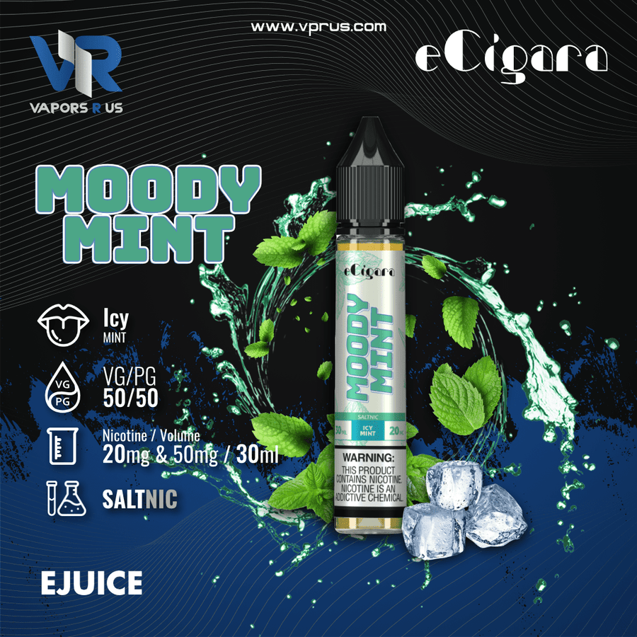 ECIGARA - Moody Mint 30ml (SaltNic) | Vapors R Us LLC