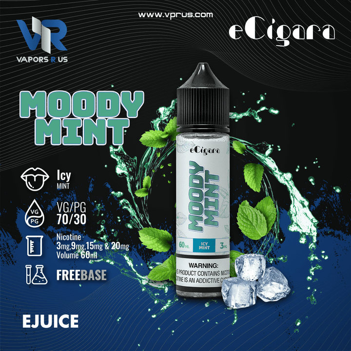 ECIGARA - Moody Mint 60ml | Vapors R Us LLC