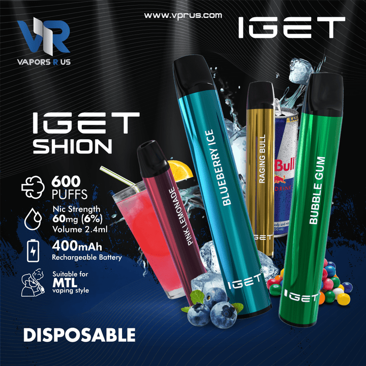 IGET - SHION Disposable Kit (400mAh 2.4ml) | Vapors R Us LLC