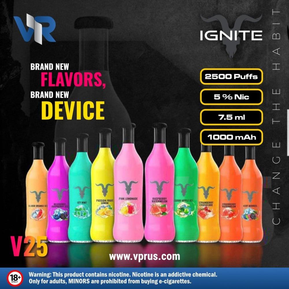 IGNITE V25 2500+ Puffs Disposable Vape Pen UAE IGNITE V25 2500+ Puffs Disposable Vape Pen UAE