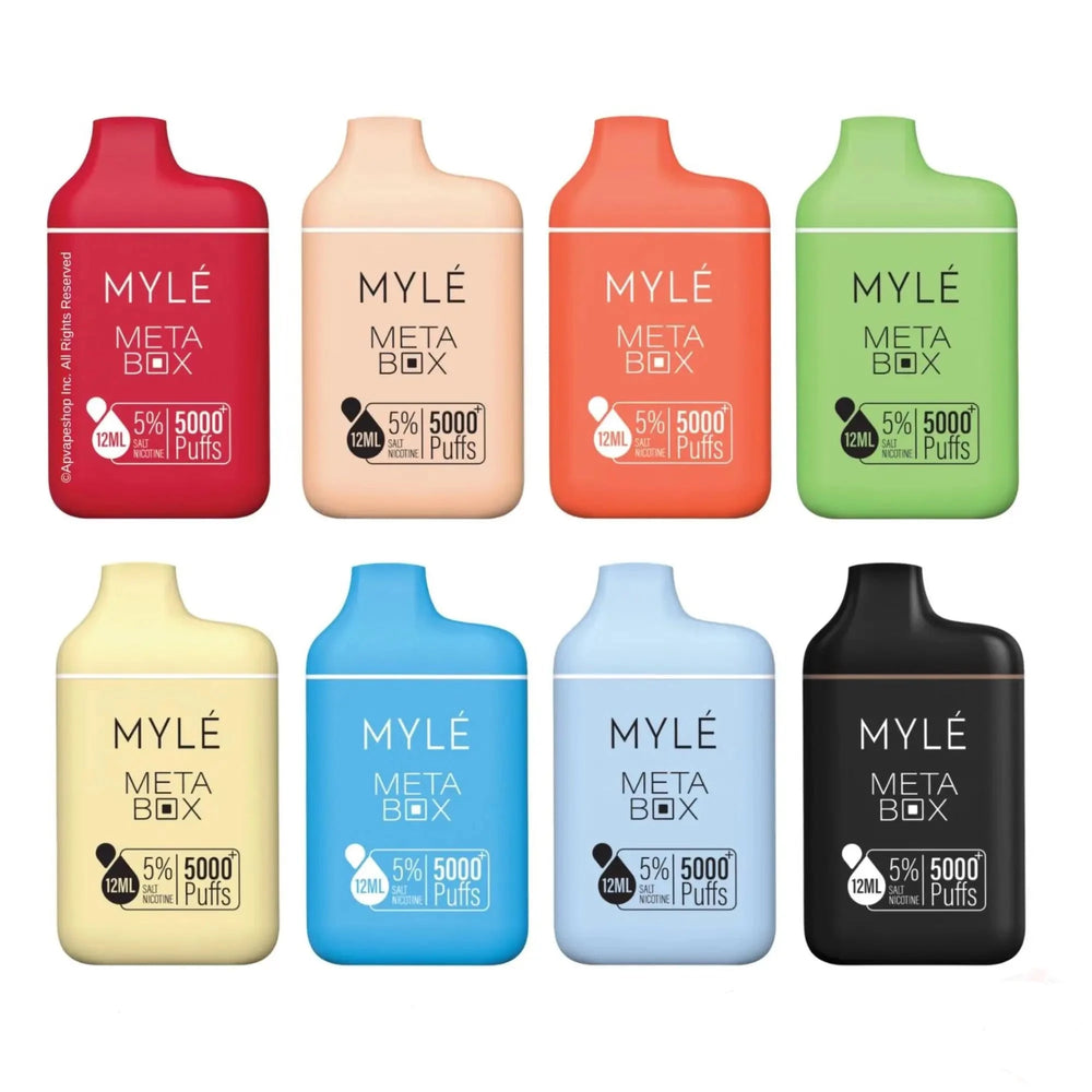 MYLÉ - META BOX DISPOSABLE DEVICE (5000 PUFFS - Rechargeable Vape) | Vapors R Us LLC