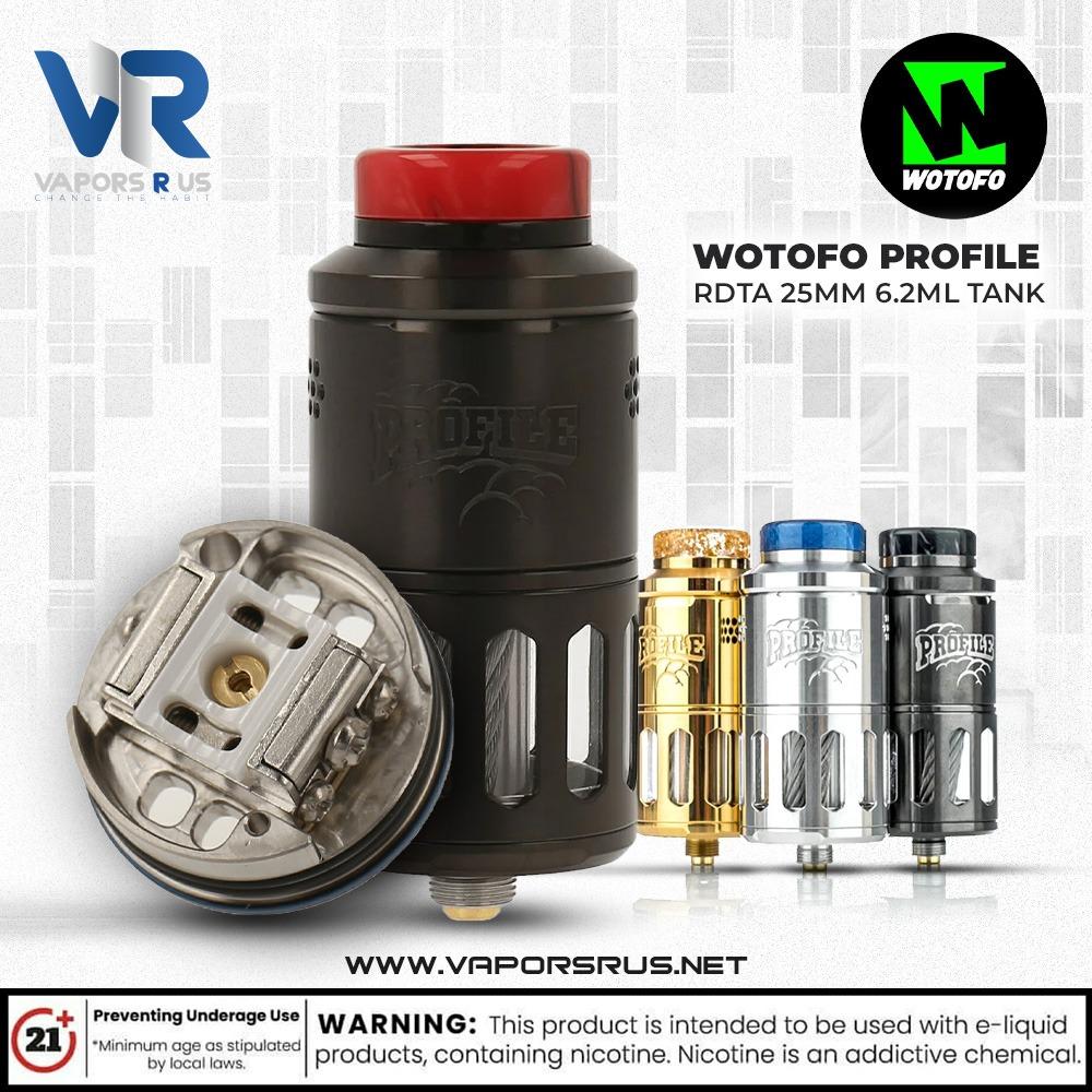 Wotofo Profile RDTA 25mm 6.2ml Tank UAE Vapors R Us - The first vape s Wotofo Profile RDTA 25mm 6.2ml Tank UAE Vapors R Us - The first vape s