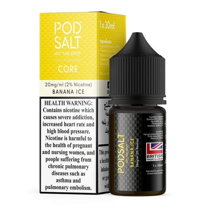 POD SALT CORE - Banana Ice 30ml (SaltNic) | Vapors R Us LLC