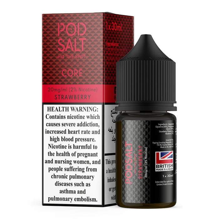 POD SALT CORE - Strawberry 30ml (SaltNic) | Vapors R Us LLC