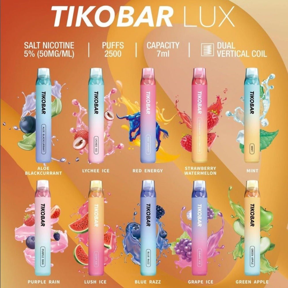 TIKO - TIKOBAR LUX 2500 Puffs Disposable Pod | Vapors R Us LLC