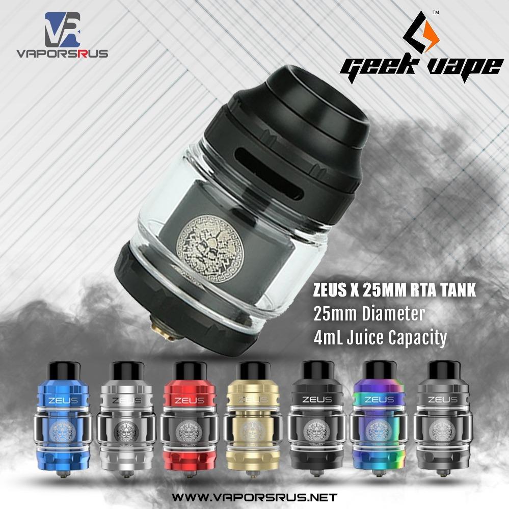 GEEKVAPE - Zeus X RTA Tank 22mm | Vapors R Us LLC